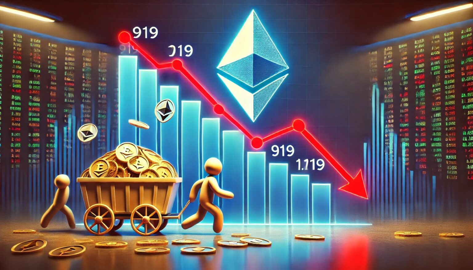 DALL·E 2025 03 06 09.44.39 A financial themed image illustrating the decline in Ethereum ETH address