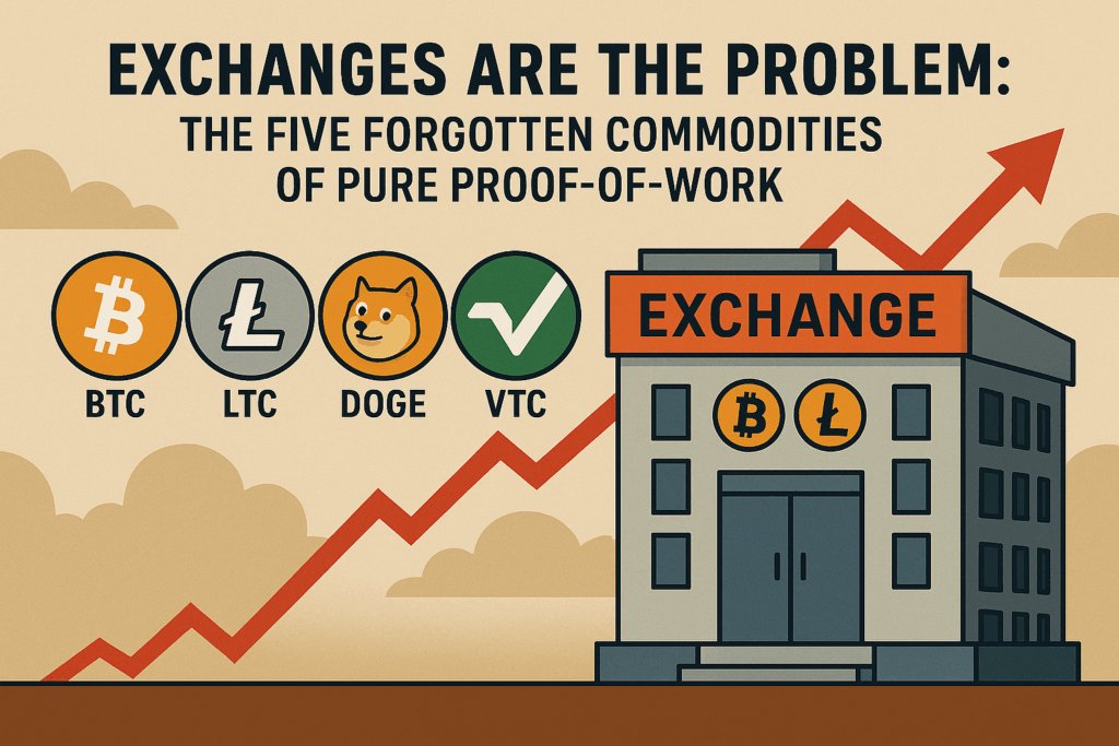 The Five Forgotten Commodities of Pure Proof-of-Work exchange