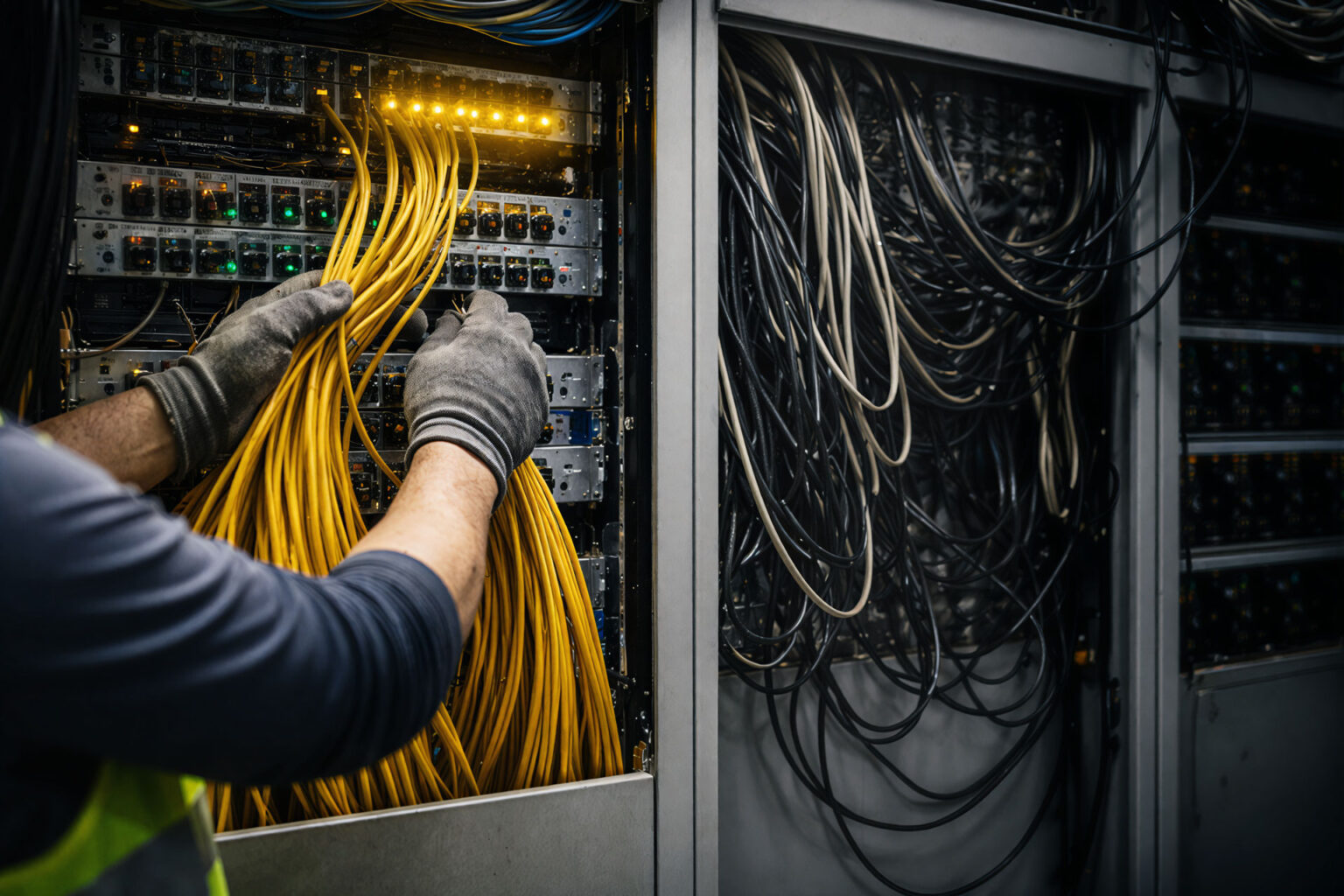 server cabinet cables