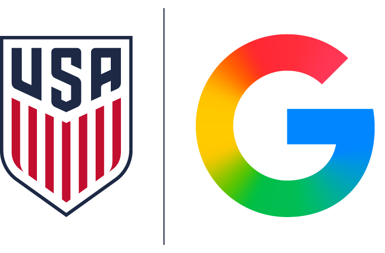 We’re partnering with U.S. Soccer to bring fans closer to the action with Search. USSFxGoogle SuperG RGB FullColor USSF OnLig.max