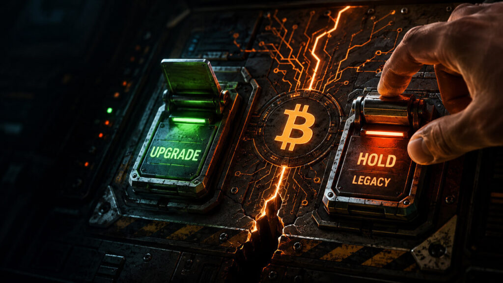 bitcoin upgrade vs legacy fork decision