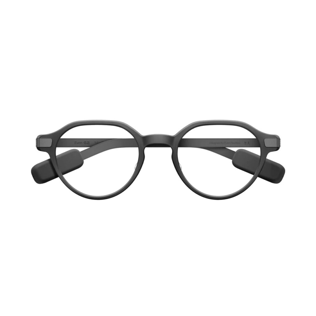 even g2 a smart glasses front view closed grey