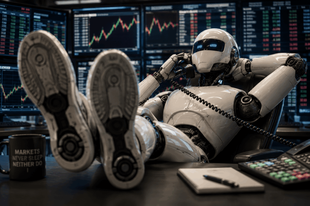 robot at desk
