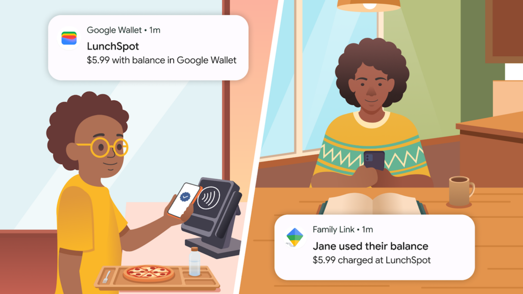 Google Wallet for kids supervised balance.max 1440x810