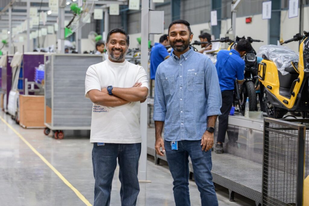 Indian EV startup River raises $120M Series C to scale production, launch more models river co founders aravind mani vipin george
