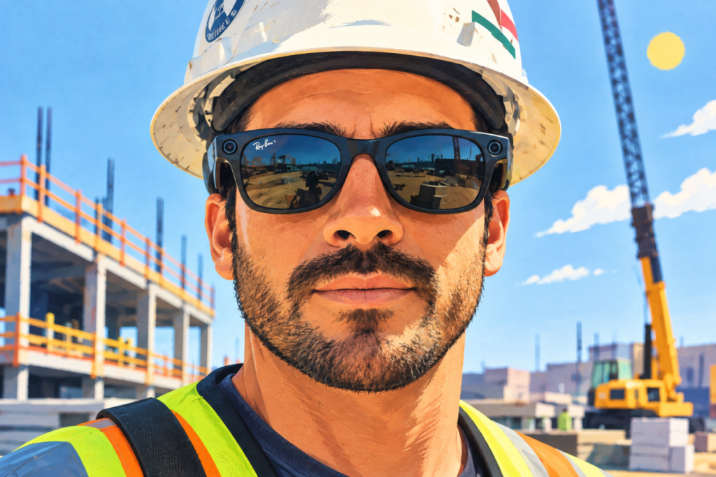 Construction worker Ray Bans