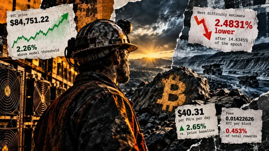 Bitcoin mining economics improve as BTC price rises bitcoin miner relief signal