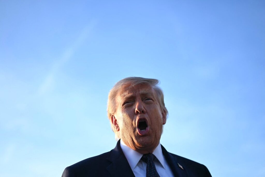 Trump says it’s time to rebrand AI with a new name — and he’s also creating an AI Force donald trump open mouth